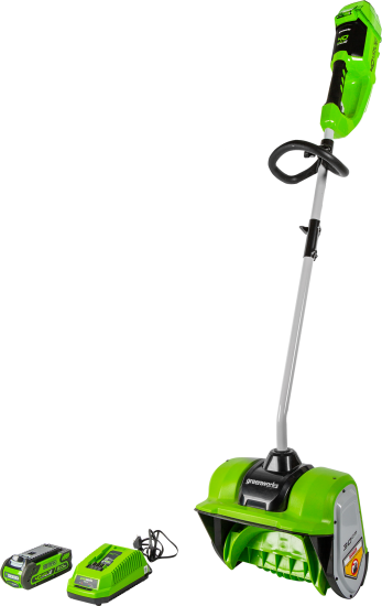 Снегоуборщик аккумуляторный GREENWORKS Бесщёточный GD40SSK2 30 см 40 В 1x2 Ач АКБ и ЗУ в комплекте