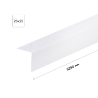 Гибкий угол 25x25x6250 мм цвет белый