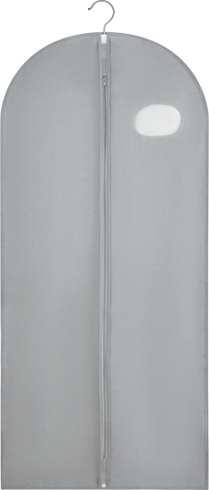 Чехол для одежды Spaceo 60x135 см полипропилен цвет серый