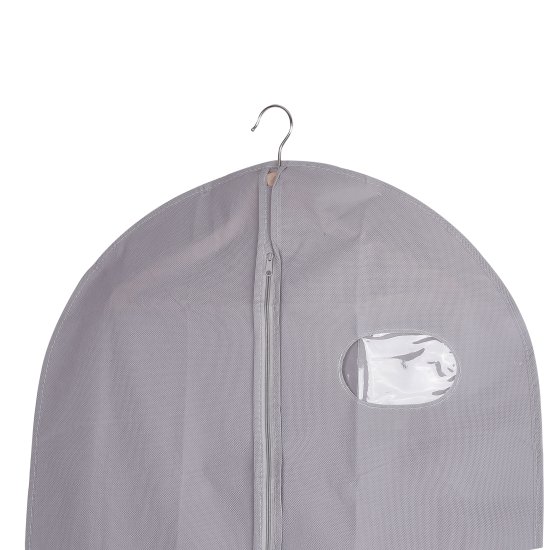 Чехол для одежды Spaceo 60x135 см полипропилен цвет серый