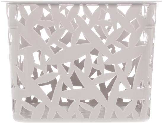 Корзинка универсальная 28x19x14.5 см 3xL пластик цвет белый