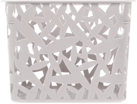 Корзинка универсальная 28x19x14.5 см 3xL пластик цвет белый