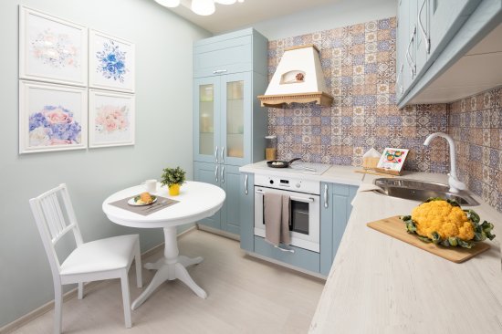 Фасад кухонного шкафа Томари 32.8x102.1 DELINIA ID см МДФ цвет голубой