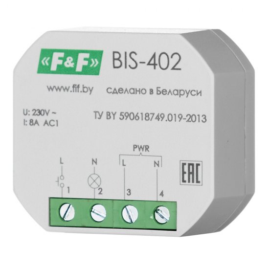 Реле импульсное Евроавтоматика BIS-402 220 В 8 А тип АС
