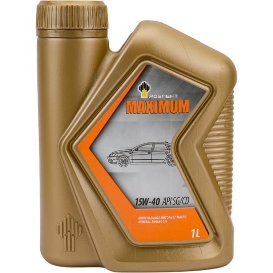Минеральное моторное масло Роснефть Maximum 15W-40 SG-CD