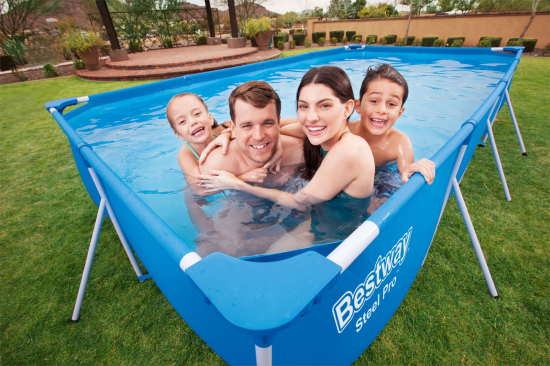 Бассейн каркасный прямоугольный Bestway 56424 BW 400x211x81 см 5700 л