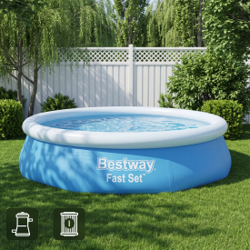 Бассейн надувной Bestway 57270 BW 305x76 см насос в комплекте