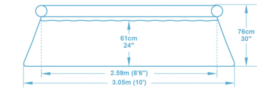 Бассейн надувной Bestway 57270 BW 305x76 см насос в комплекте