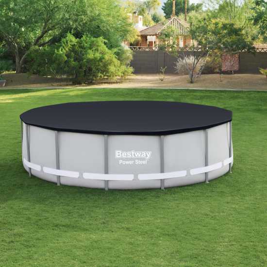 Тент для бассейна Bestway ø4.27 м ПВХ черный