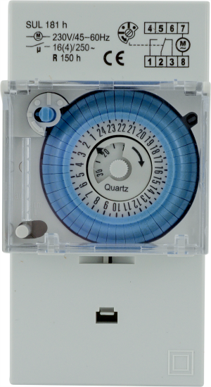 Таймер механический Duwi суточный на DIN-рейку