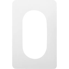 Накладка для розетки №2 2 поста цвет прозрачный