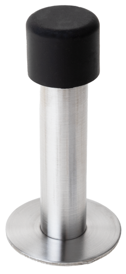 Стопор дверной Apecs DS-0009-Inox, 85 мм, цвет нержавеющая сталь