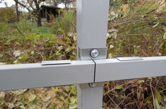 Лага для забора 40 мм сталь серый