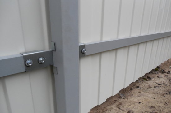 Лага для забора 40 мм сталь серый