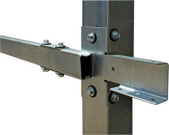 Лага для забора 40 мм сталь серый