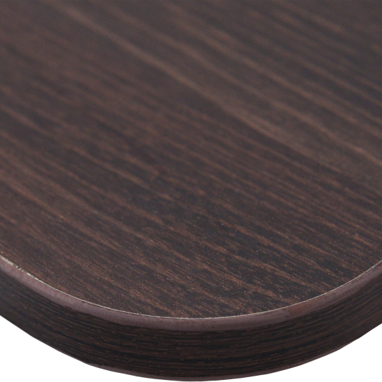 Полка настенная угловая 60x25 см ЛДСП цвет дуб термо тёмный