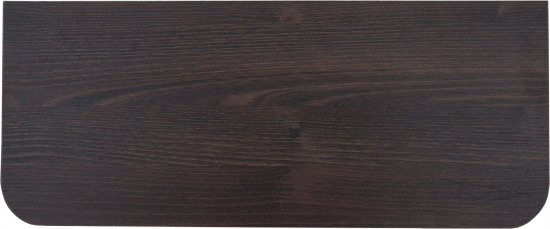 Полка настенная угловая 60x25 см ЛДСП цвет дуб термо тёмный