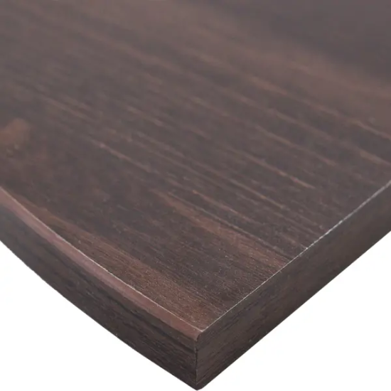 Полка настенная угловая 35x35 см ЛДСП цвет дуб термо тёмный