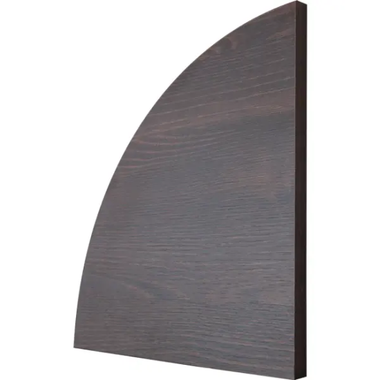 Полка настенная угловая 35x35 см ЛДСП цвет дуб термо тёмный