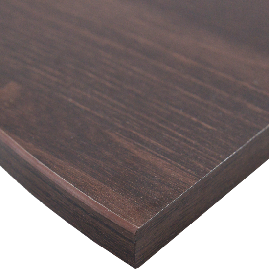 Полка настенная угловая 35x35 см ЛДСП цвет дуб термо тёмный