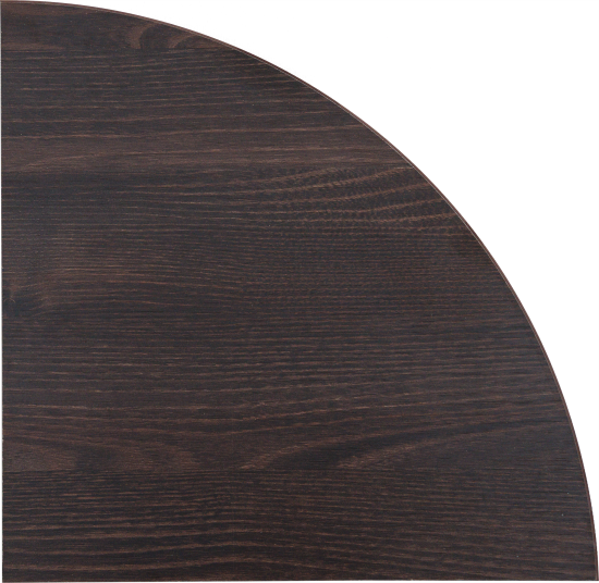 Полка настенная угловая 35x35 см ЛДСП цвет дуб термо тёмный