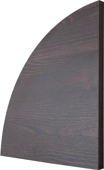Полка настенная угловая 35x35 см ЛДСП цвет дуб термо тёмный