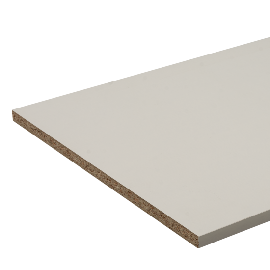 Деталь мебельная 2700x400x16 мм ЛДСП цвет белый премиум кромка с длинных сторон