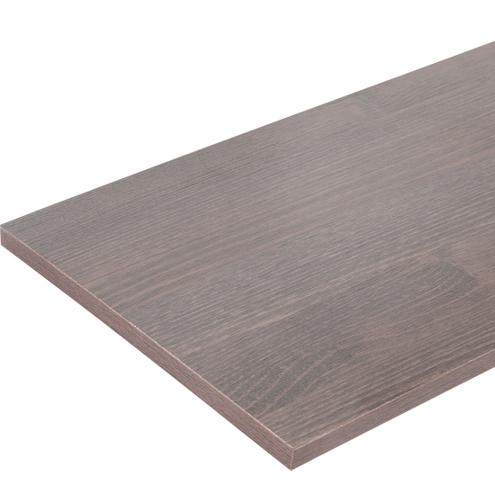 Деталь мебельная 800x300x16 мм ЛДСП цвет дуб термо тёмный кромка со всех сторон