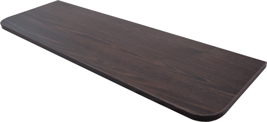 Полка настенная 80x25 см ЛДСП цвет дуб термо тёмный