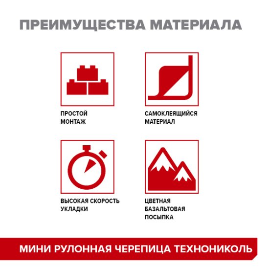 Рулонная черепица Технониколь Мини коричневый 2.5 м²
