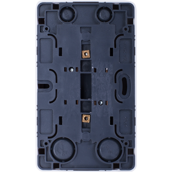 Розетка двойная накладная Werkel Gallant с заземлением цвет белый