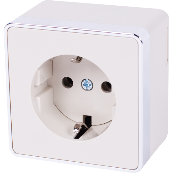 Розетка накладная Werkel Gallant с заземлением цвет слоновая кость