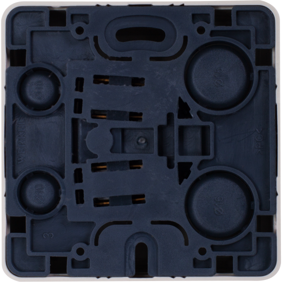 Розетка накладная Werkel Gallant с заземлением цвет слоновая кость