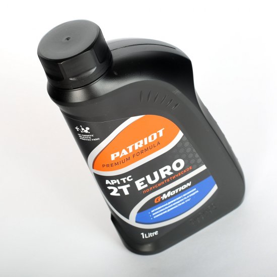 Масло моторное для двухтактных двигателей Patriot G-motion Euro полусинтетическое, 1 л