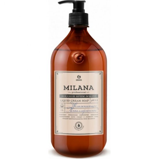 Увлажняющее жидкое крем-мыло Grass Milana Professional