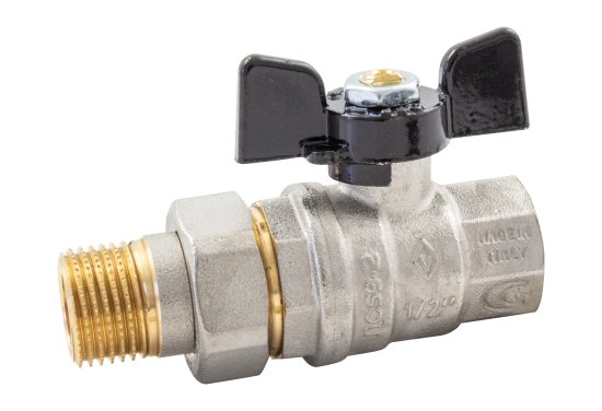 Кран шаровой с американкой прямой Bugatti Oregon DN15 PN40 1/2