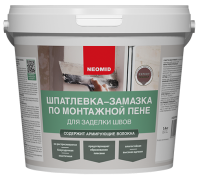 Шпатлевка по монтажной пене для влажных помещений Neomid 1.4 кг