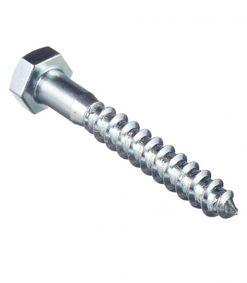 Болт сантехнический 8х60 мм DIN 571 оцинкованный (2 шт.)