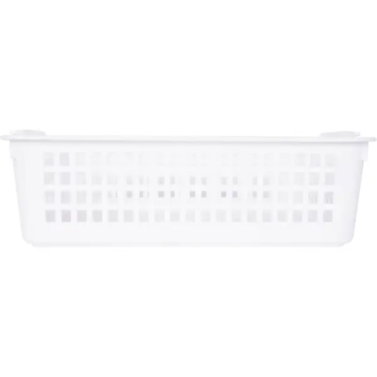 Корзинка универсальная 315x220x85 мм пластик цвет белый