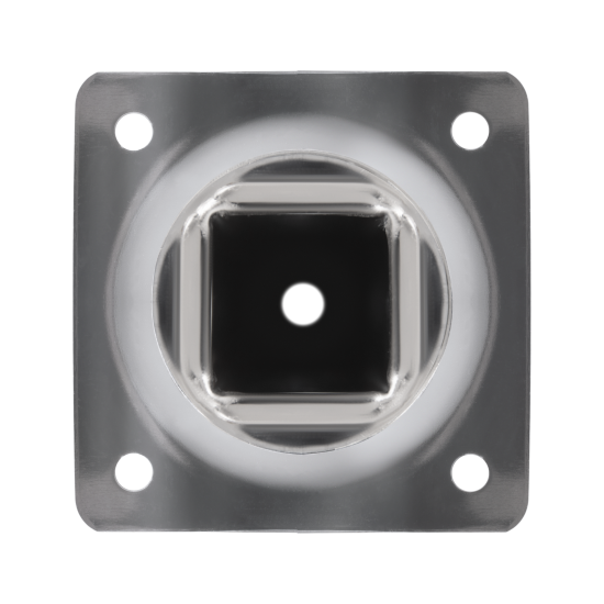 Ножка для мебели квадратная 25x25 мм высота 250 мм никель