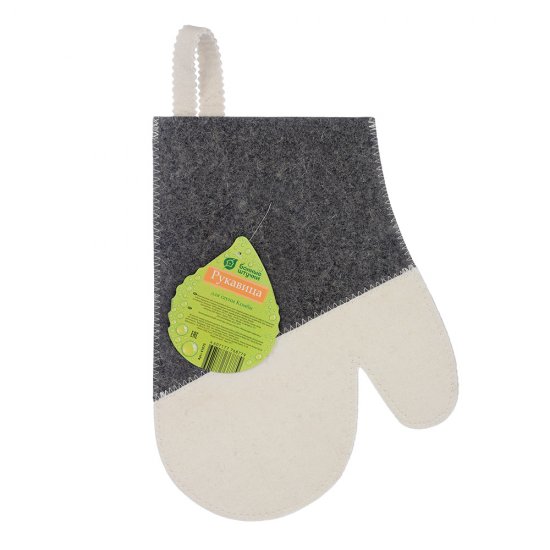 Рукавица для бани и сауны Банные штучки Комби войлок (41070)