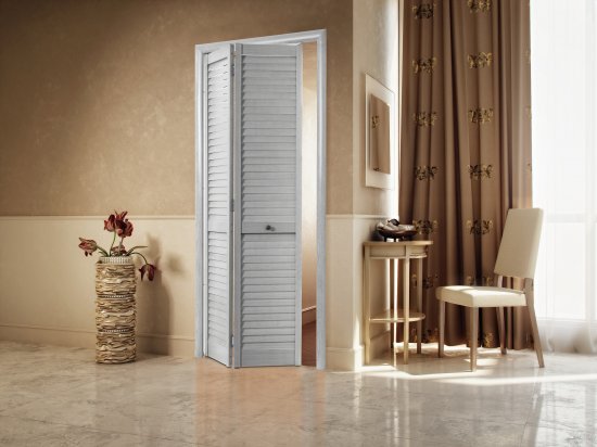 Дверка жалюзийная 2005x803 мм. цвет серый ясень