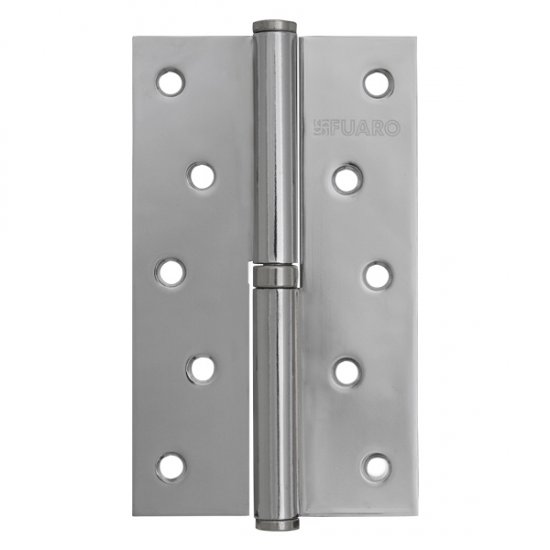 Петля съёмная левая S125413L-CP/BL, 125x75 мм, сталь, цвет хром