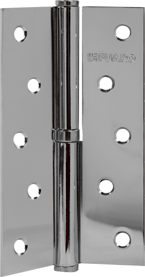 Петля съёмная левая S125413L-CP/BL, 125x75 мм, сталь, цвет хром