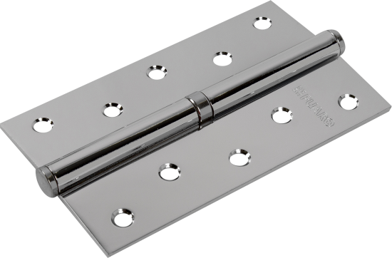 Петля съёмная левая S125413L-CP/BL, 125x75 мм, сталь, цвет хром