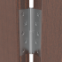 Петля съёмная левая S125413L-CP/BL, 125x75 мм, сталь, цвет хром