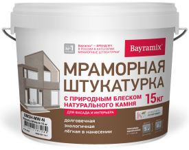 Штукатурка мраморная Bayramix Magnolia White-N 15 кг