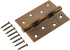 Петля универсальная U1004BB-CFB/BL 100x75x2.5 мм сталь цвет глянцевый кофе