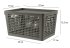 Лоток с крышкой 27x19x15 см 6 л полипропилен цвет серый