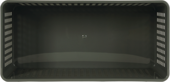 Лоток 27x13x9 см 2.4 л полипропилен цвет серый без крышки